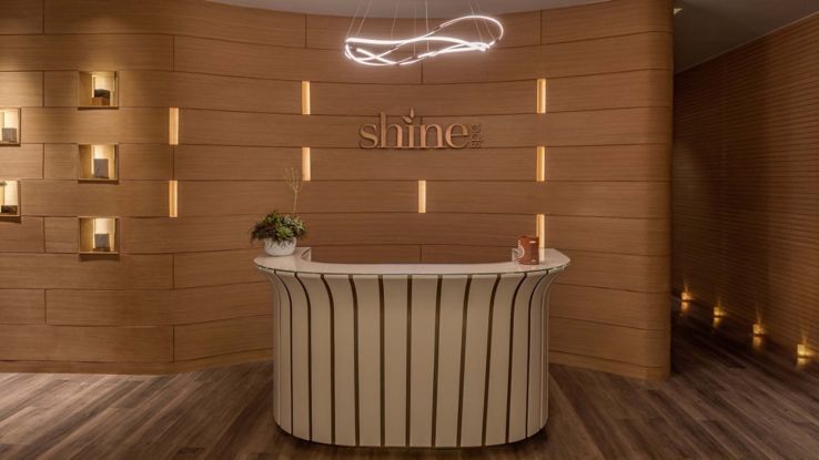 Shine Spa 的接待区